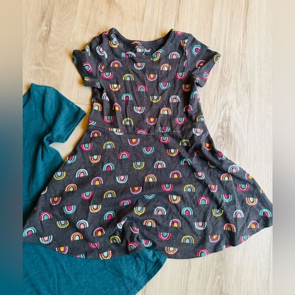 Cat & Jack 5T Toddler Dresses, Rainbows, Unicorns, Summer Lot Bundle - Picture 6 of 6